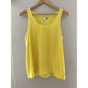 J Crew Womens Silk Sleeveless Top Size 6 Yellow Easter Spring Lightweight
